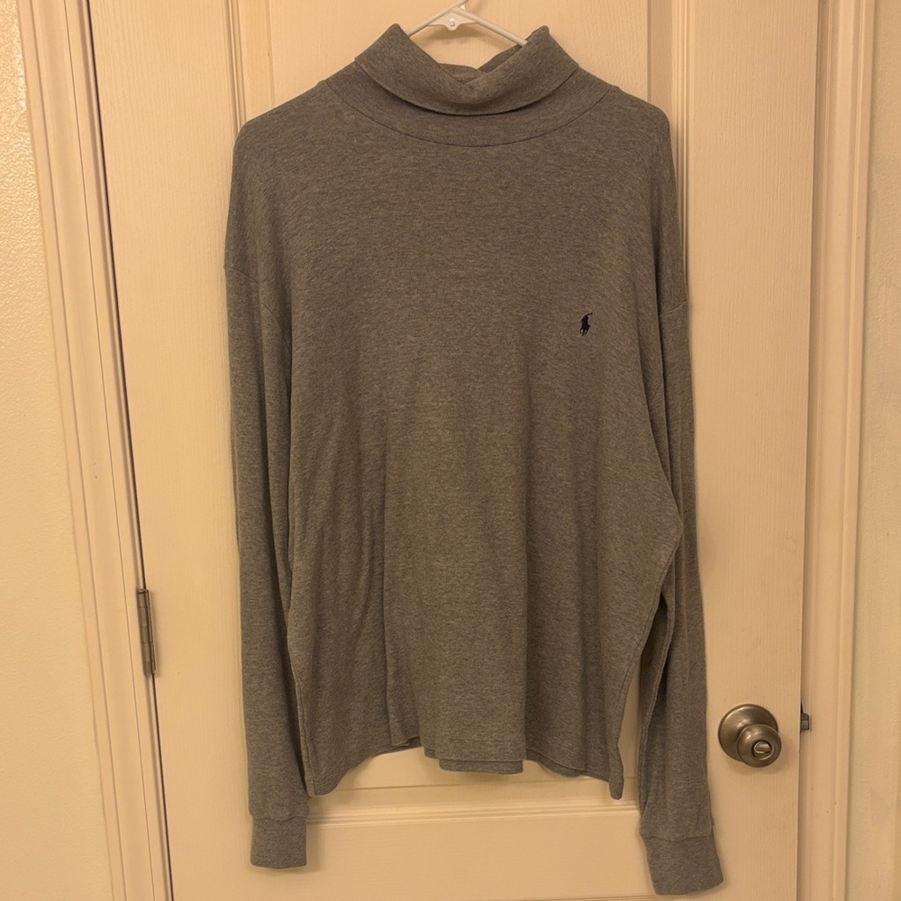 Ralph Lauren Classic Gray Turtleneck Sweater
